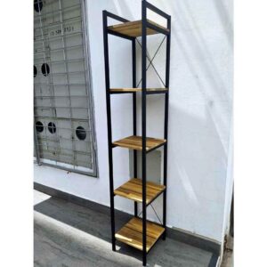 ESTANTE - ESQUINERO HECHO EN FIERRO Y MADERA